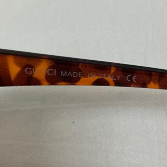 GUCCI Web GG Oversized Square Frame Sunglasses Tortoise Brown